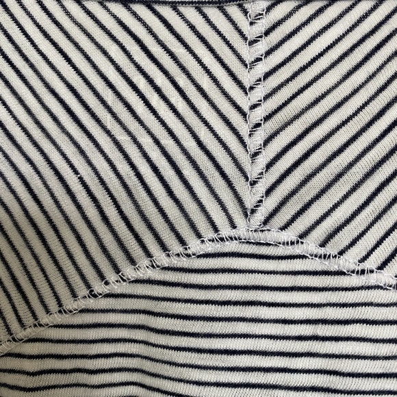GAP White Black Striped Short Sleeve Tee - Picture 5 of 5